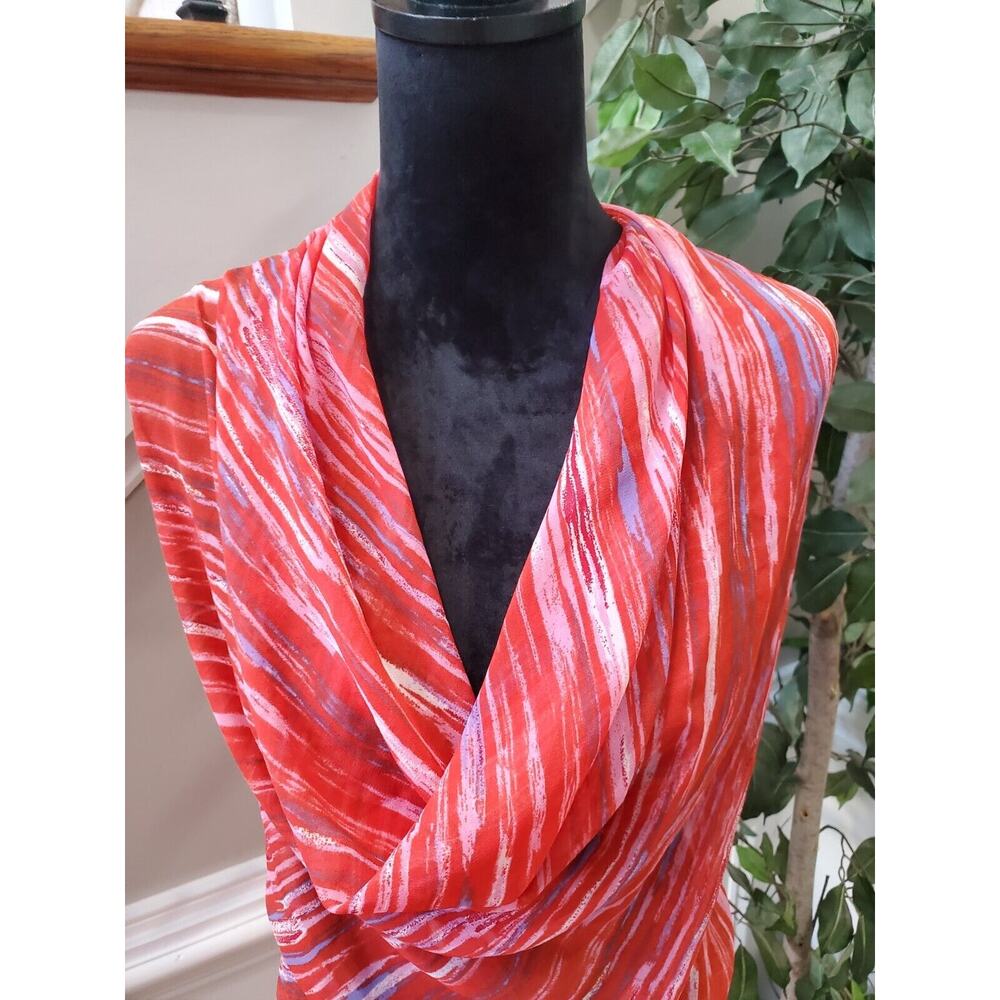 New Directions Women's Multicolor Tie Dye V-Neck Sleeveless Top Blouse Size XL - Picture 2 of 10
